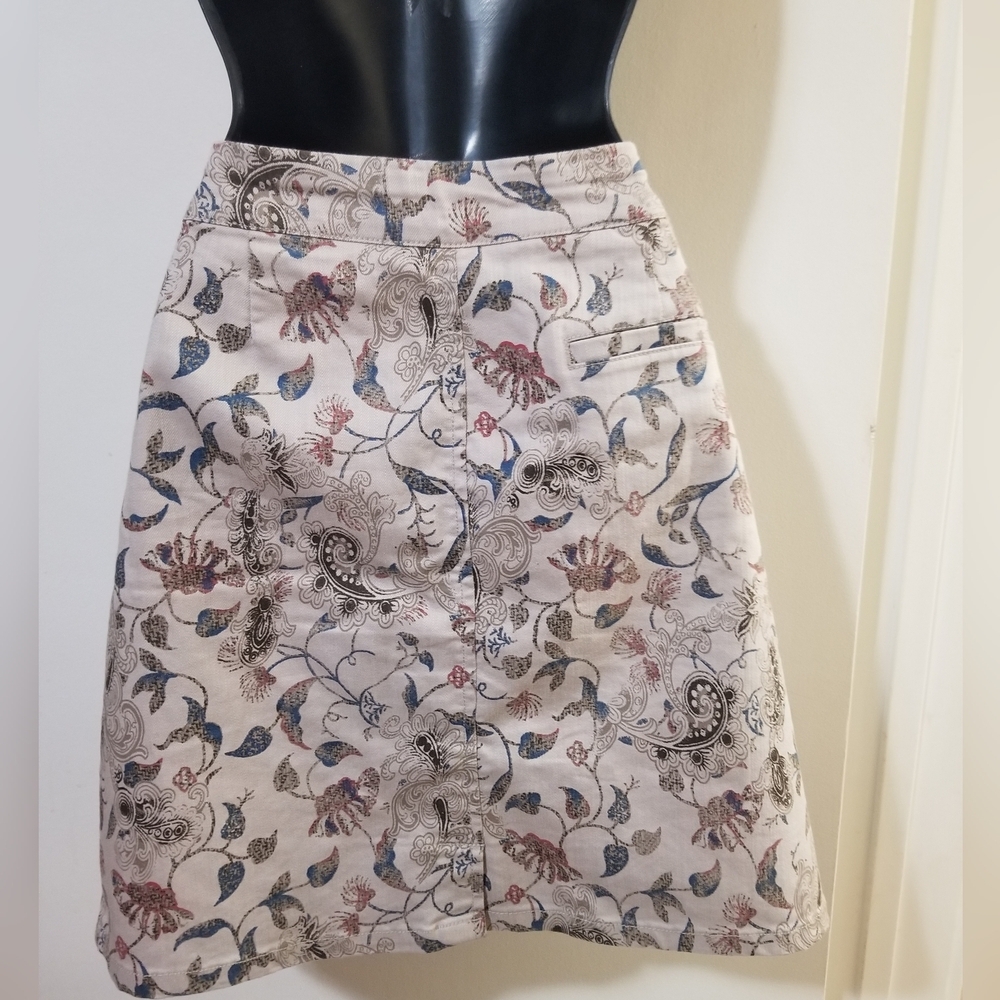 Northern Reflections Floral tapestry Denim Mini Skirt